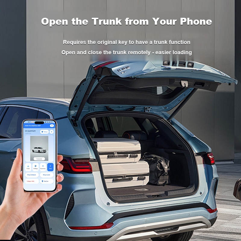 Open the trunk from your phone